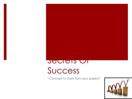 Secrets Of Success “Concept To Cash from your passion”