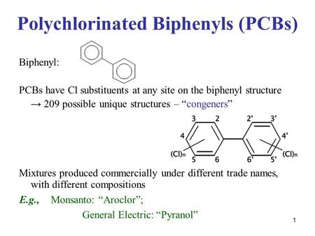 Polychlorinated Biphenyls (PCBs)
