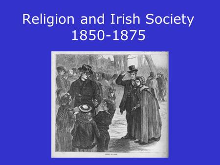 Religion and Irish Society