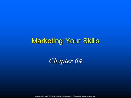 Marketing Your Skills Chapter 64 1