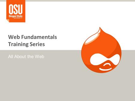 Web Fundamentals Training Series All About the Web.