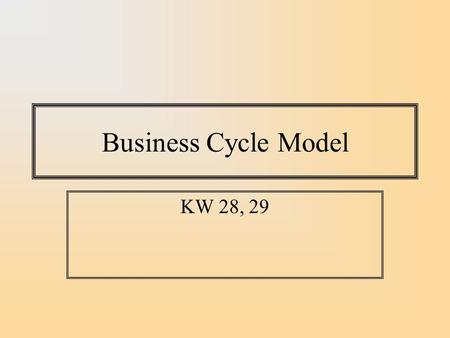 Business Cycle Model KW 28, 29. AS-AD Framework Microeconomists use supply/demand framework for thinking about markets. Macroeconomists use Aggregate.