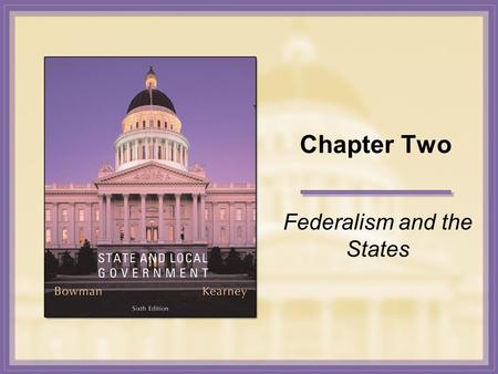 Chapter Two Federalism and the States. Copyright © Houghton Mifflin Company. All rights reserved. 2-2 The Concept of Federalism Unitary, Confederate,