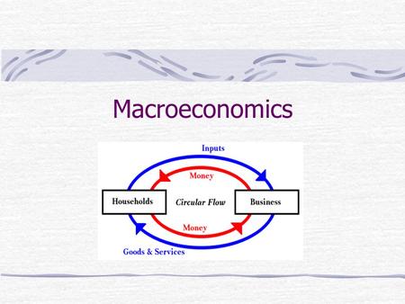 Macroeconomics. 1. Circular flow – the movement of output and income from one sector of the economy to another.