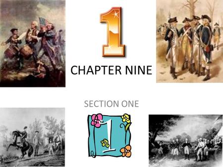 CHAPTER NINE SECTION ONE.