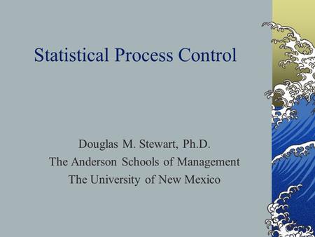 Statistical Process Control