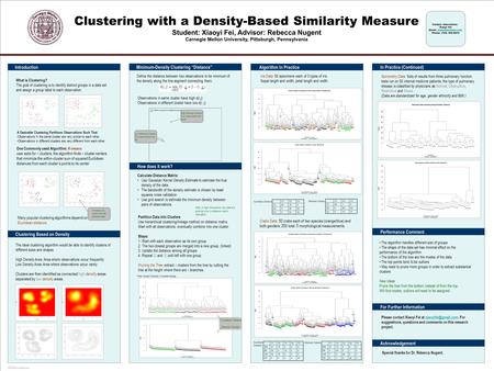 POSTER TEMPLATE BY: www.PosterPresentations.com Note: in high dimensions, the data are sphered prior to distance matrix calculation. Three Groups Example;
