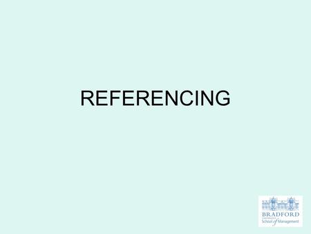 REFERENCING. PLAGIARISM To knowingly take or use another person’s invention, idea or writing and claim it, directly or indirectly, to be your own work.