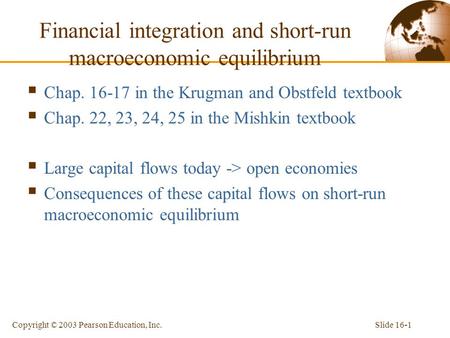 Financial integration and short-run macroeconomic equilibrium