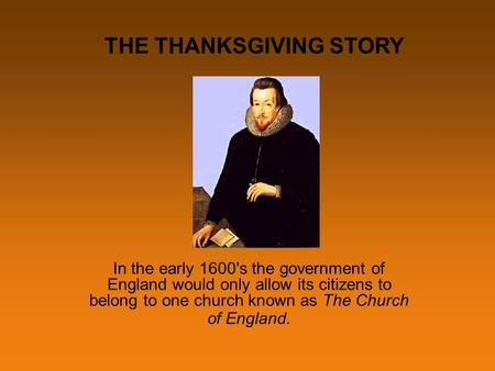 THE THANKSGIVING STORY