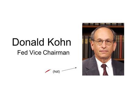 Donald Kohn Fed Vice Chairman (hot). Inflation Risks (factors that suggest or permit raising rates) Increasing wage pressures (Bloomberg: labor costs.