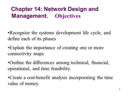 Management. Objectives