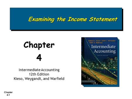 Examining the Income Statement
