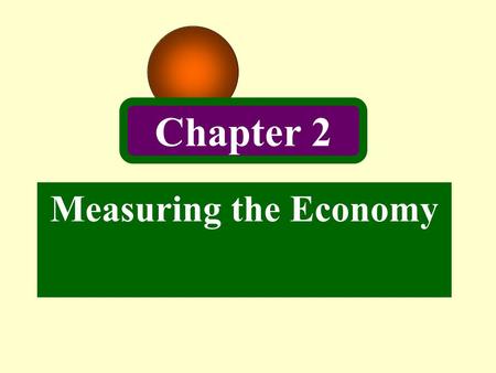 Chapter 2 Measuring the Economy.