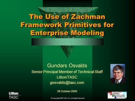 The Use of Zachman Framework Primitives for Enterprise Modeling