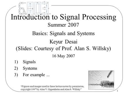 Signals Systems For example ...