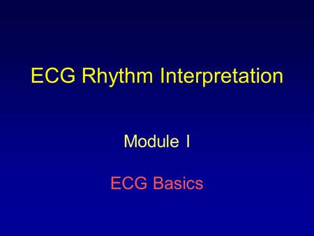 ecg powerpoint presentation slides