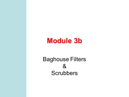 Baghouse Filters & Scrubbers