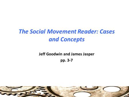 The Social Movement Reader: Cases and Concepts