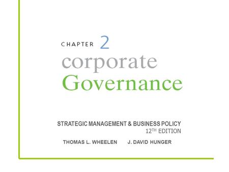 STRATEGIC MANAGEMENT & BUSINESS POLICY 12TH EDITION