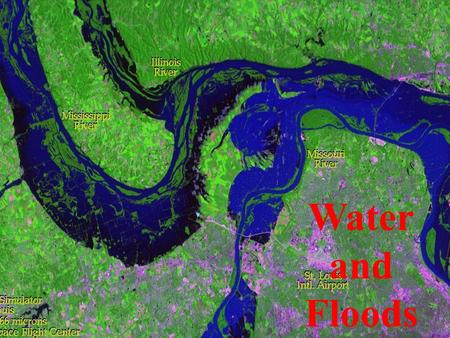 Water and Floods. Groundwater and Floods The Hydrologic Cycle & Earth’s water Drainage systems — Drainage basins & Rivers Floodplains and levees Floods.