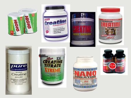 Why supplement with creatine? The energy that fuels most metabolic functions comes from the splitting of high-energy phosphate compounds. ATP is the major.