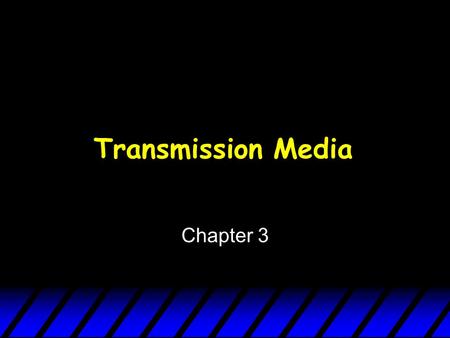 Transmission Media Chapter 3. Knowledge Checkpoints  Media and their characteristics  Categories of twisted pairs  Applications for wire, cable, fiber.