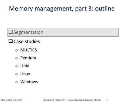 Memory management, part 3: outline