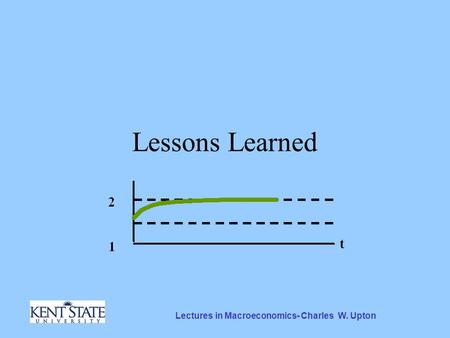 Lectures in Macroeconomics- Charles W. Upton Lessons Learned.