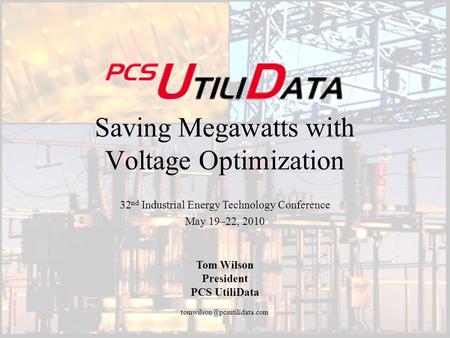 Saving Megawatts with Voltage Optimization