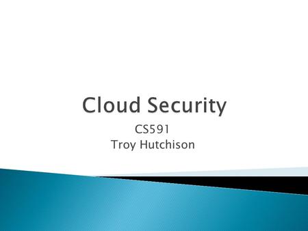 CS591 Troy Hutchison.  ISO 27000 series of standards have been specifically reserved by ISO for information security matters.  Health Insurance Portability.