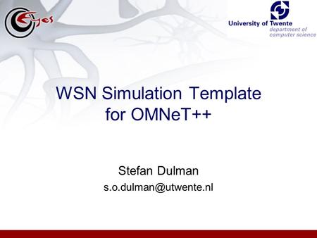 WSN Simulation Template for OMNeT++