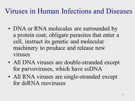 Viruses in Human Infections and Diseases