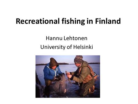 Recreational fishing in Finland