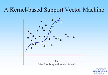 A Kernel-based Support Vector Machine by Peter Axelberg and Johan Löfhede.