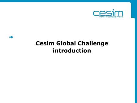 Cesim Global Challenge introduction
