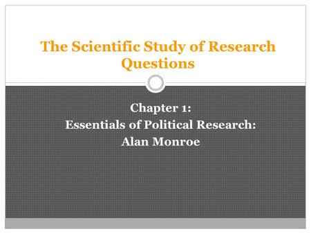 The Scientific Study of Research Questions