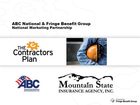 ABC National & Fringe Benefit Group National Marketing Partnership.