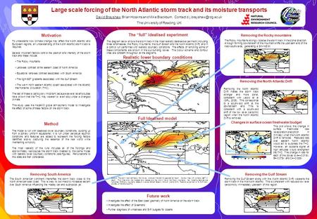 Motivation To understand how climate change may affect the North Atlantic and European regions, an understanding of the North Atlantic storm track is required.