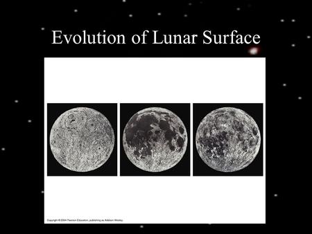 Evolution of Lunar Surface. Lunar Erosion Surface of Mercury.