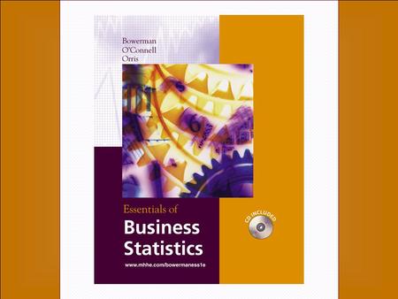 1-1 1-2 Chapter One An Introduction to Business Statistics McGraw-Hill/Irwin Copyright © 2004 by The McGraw-Hill Companies, Inc. All rights reserved.
