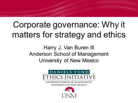 Corporate governance: Why it matters for strategy and ethics