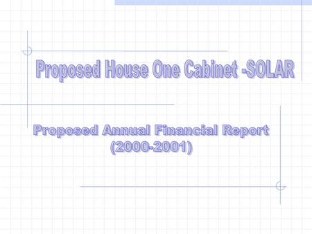 Proposed Annual Budget (a) Proposed Annual Budget (b)