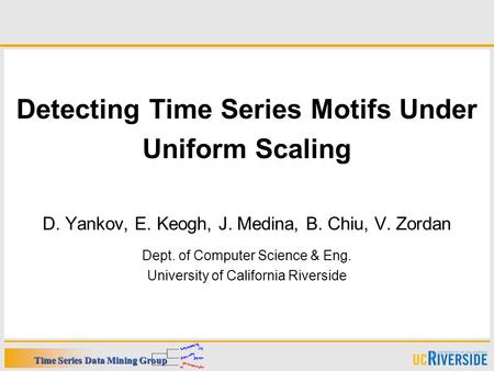 Detecting Time Series Motifs Under