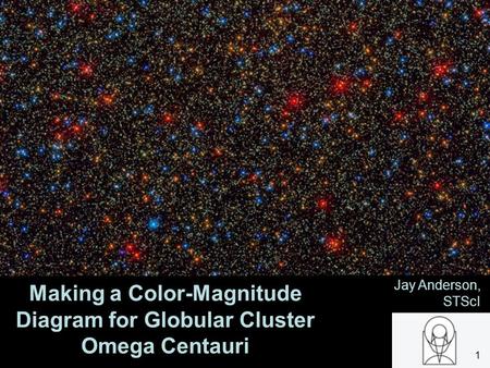 Making a Color-Magnitude Diagram for Globular Cluster Omega Centauri Jay Anderson, STScI 1.