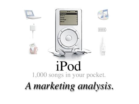 Introduction to the iPod Macintosh Platform FireWire interface 10 Hours of playtime 5GB Hard Drive –Holds 1000 songs.