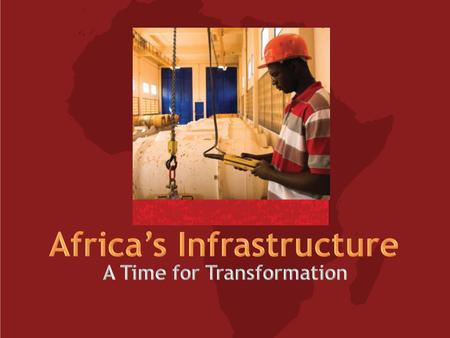 For more information visit: www.infrastructureafrica.org.