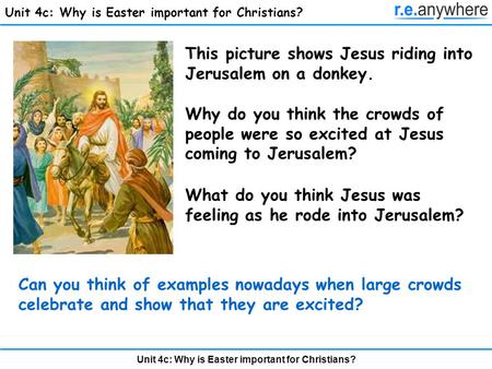 Unit 4c: Why is Easter important for Christians?