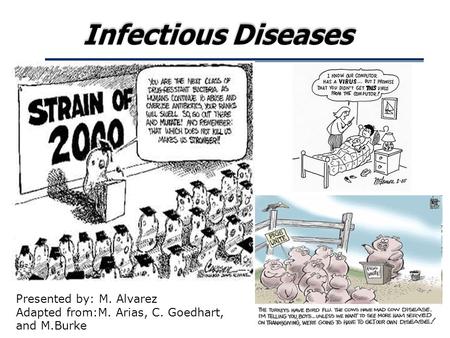 Infectious Diseases Presented by: M. Alvarez