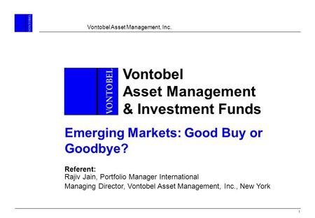 Vontobel Asset Management & Investment Funds